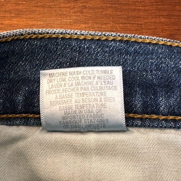 ReDone NWT size 28 high rise ankle cropped straight stretch mid 70’s denim jeans - Picture 12 of 16